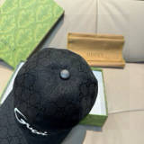Gucci Classic Embroidered Logo Duck Tongue Hat Couple Versatile Baseball Hat 56CM