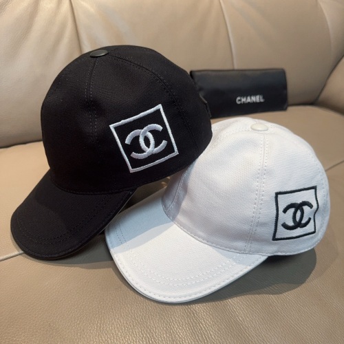 Chanel Classic Embroidered Logo Duck Tongue Hat Couple Versatile Baseball Hat 56CM