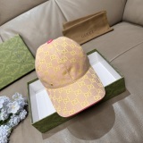 Gucci Classic Full GG Duck Tongue Hat Couple Versatile Baseball Hat 56CM