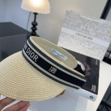 Dior New Fashion Classic Empty Top Sunshade Cap 57CM