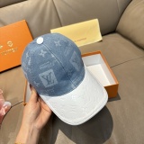 Louis Vuitton Classic Leather Cowboy Duck Tongue Hat Couple Versatile Baseball Hat 56CM