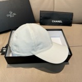 Chanel Classic Embroidered Logo Cowboy Duck Tongue Hat Couple Versatile Baseball Hat 56CM