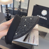 Chanel Fashion Pearl Sky Cap Sunshade Hat