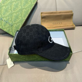 Gucci Classic Embroidered Logo Duck Tongue Hat Couple Versatile Baseball Hat 56CM
