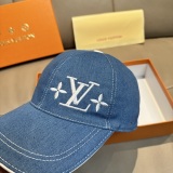 Louis Vuitton Classic Embroidered Logo Duck Tongue Hat Couple Versatile Baseball Hat 56CM