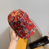 Burberry Classic Graffiti Logo Duck Tongue Hat Couple Versatile Baseball Hat 56CM