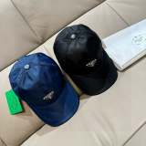 Prada Classic Inverted Triangle Logo Duck Tongue Hat Couple Versatile Baseball Hat 56CM