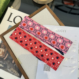 Gucci Fashion Twilly Hair Strap Double layer Silk Scarf Size: 120 x 5 CM