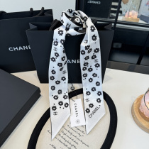 Chanel Twilly Versatile Twill Silk Scarf Size: 110 x 5 CM