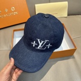 Louis Vuitton Classic Embroidered Logo Duck Tongue Hat Couple Versatile Baseball Hat 56CM