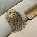 Gucci Classic Embroidered Logo Duck Tongue Hat Couple Versatile Baseball Hat 56CM