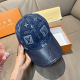 Louis Vuitton Classic Leather Cowboy Duck Tongue Hat Couple Versatile Baseball Hat 56CM