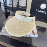 Chanel Fashion Pearl Sky Cap Sunshade Hat