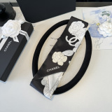 Chanel Twilly Versatile Twill Silk Scarf Size: 110 x 5 CM