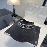 Dior New Fashion Classic Empty Top Sunshade Cap 57CM