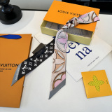 Louis Vuitton Twilly Double layer Hair Strap Silk Scarf Size: 120 x 5 CM