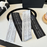 Chanel Twilly Versatile Twill Silk Scarf Size: 120 x 6 CM