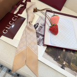 Gucci Classic GG Double layer Hair Strap Silk Scarf Size: 120 x 5 CM
