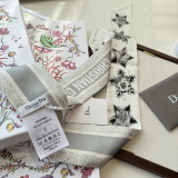 Dior Fashion Star Double layer Hair Strap Silk Scarf Size: 100 x 6 CM
