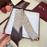 Gucci Classic GG Double layer Hair Strap Silk Scarf Size: 120 x 5 CM