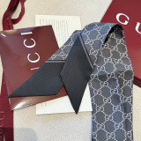 Gucci Classic GG Double layer Hair Strap Silk Scarf Size: 120 x 5 CM