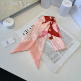 Dior Fashion Versatile Double layer Hair Strap Silk Scarf Size: 100 x 6 CM