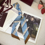 Gucci Classic GG Double layer Hair Strap Silk Scarf Size: 120 x 5 CM