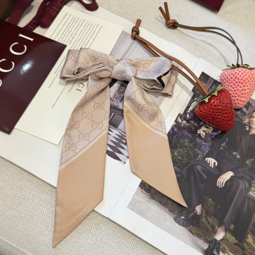 Gucci Classic GG Double layer Hair Strap Silk Scarf Size: 120 x 5 CM