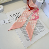 Dior Fashion Versatile Double layer Hair Strap Silk Scarf Size: 100 x 6 CM