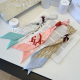 Dior Fashion Versatile Double layer Hair Strap Silk Scarf Size: 100 x 6 CM