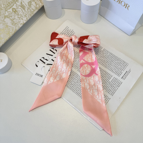 Dior Fashion Versatile Double layer Hair Strap Silk Scarf Size: 100 x 6 CM