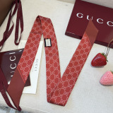 Gucci Classic GG Double layer Hair Strap Silk Scarf Size: 120 x 5 CM