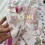 Dior Fashion Star Double layer Hair Strap Silk Scarf Size: 100 x 6 CM