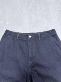 Louis Vuitton 26SS Couple Fashion Embroidered Logo Casual Loose Denim Shorts