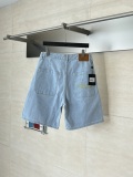 Louis Vuitton 26SS Fashion Versatile Embroidered Workwear Wind Washed Cowboy Shorts