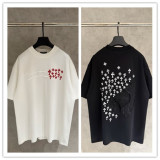 Chrome Hearts Fashion Embroidered Round Neck Short Sleeve Couple's Casual Versatile T-shirt