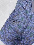 Prada 26SS Couple Fashion Full Floral Printed Drawstring Shorts
