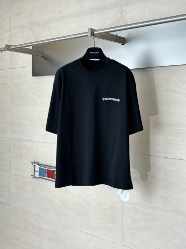 Chrome Hearts Fashion Wings Cross Printed Short Sleeve Couple's Casual Versatile T-shirt