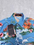 Gucci 26SS Fashion Floral Printed Casual Versatile Long Sleeve Shirt