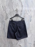 Louis Vuitton 26SS Couple Fashion Embroidered Logo Casual Loose Denim Shorts