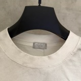 Dior Fashion Embroidered Logo Round Neck Short Sleeve Couple's Casual Versatile T-shirt