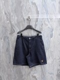Louis Vuitton 26SS Couple Fashion Embroidered Logo Casual Loose Denim Shorts