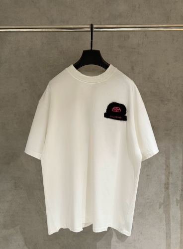 Balenciaga Fashion Embroidered Short Sleeve Couple Casual Versatile T-shirt