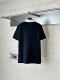 Moncler Classic Versatile Embroidered Black White Contrast Collar Short Sleeve Polo Shirt