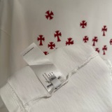 Chrome Hearts Fashion Embroidered Round Neck Short Sleeve Couple's Casual Versatile T-shirt
