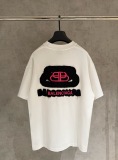 Balenciaga Fashion Embroidered Short Sleeve Couple Casual Versatile T-shirt