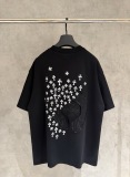 Chrome Hearts Fashion Embroidered Round Neck Short Sleeve Couple's Casual Versatile T-shirt