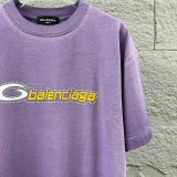 Balenciaga 26SS Classic Logo Printed T-shirt Unisex Loose Casual Short Sleeve