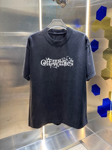 Off White 26SS Classic Logo Printed Short Sleeve Couple Casual Washed T-shirt