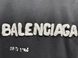 Balenciaga 26SS Classic Towel Embroidered Logo T-shirt Unisex Loose Casual Short Sleeve